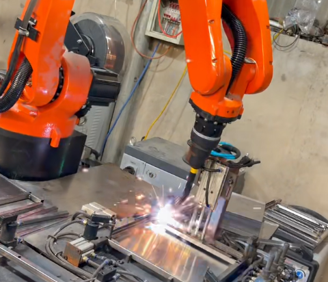 XP1440-15W Robotic Welding Application for Stainless Steel Furniture Manufacturing Factory in China