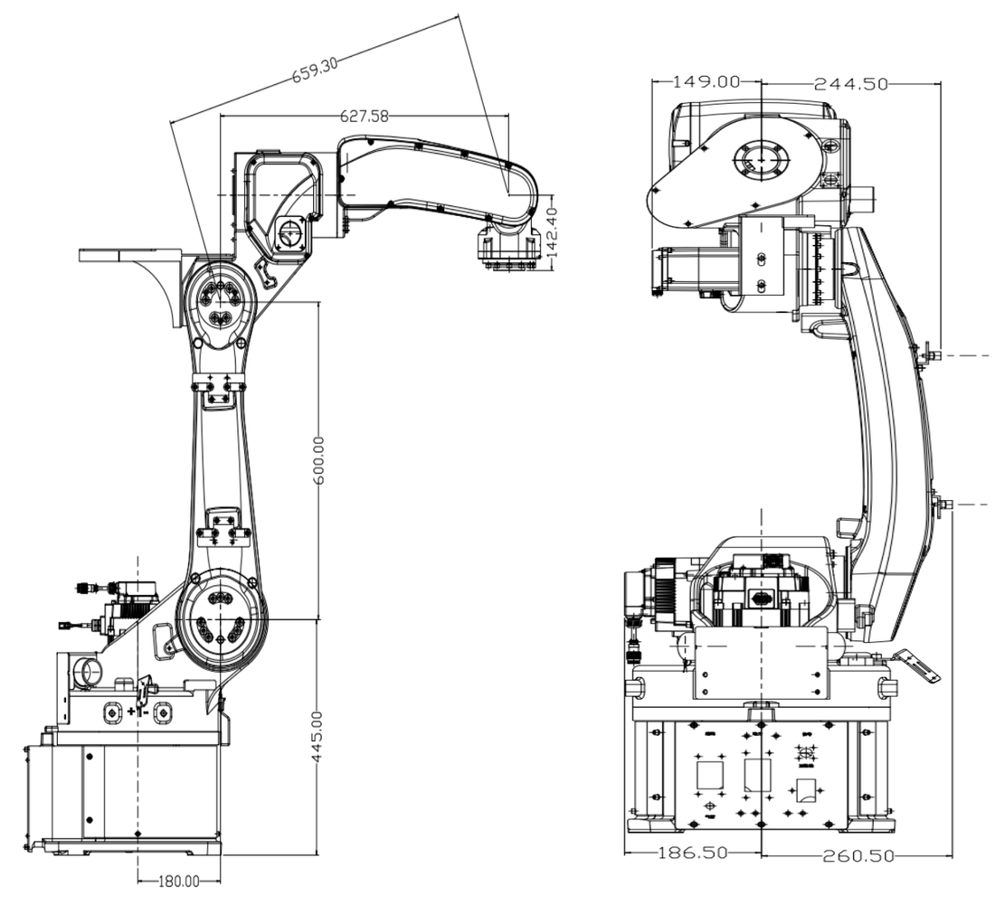 XARP XP1440-10W welding robot specifications for heavy machinery industrial applications