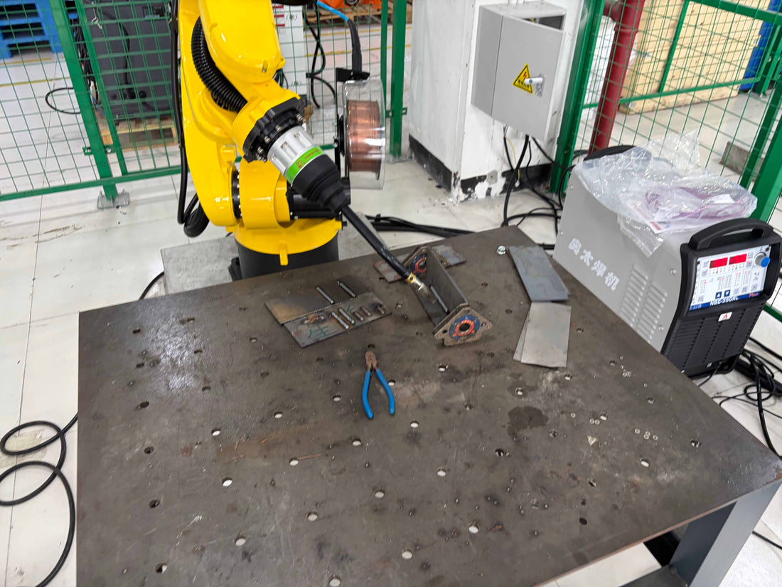 XARP robotic laser welding system welding 10mm thick steel flat plate with gap